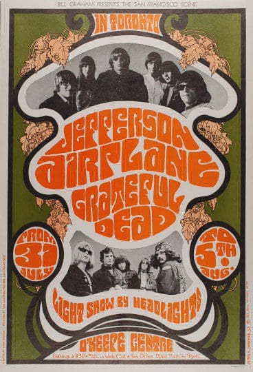 vintage concert poster