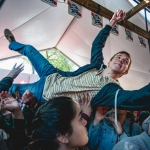Crowd Surfing during Diarrhea Planet at Do512 The Big One Shot By Maggie Boyd 