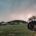 Lighting continuing the delay of the show at Luck Reunion shot by Maggie boyd 