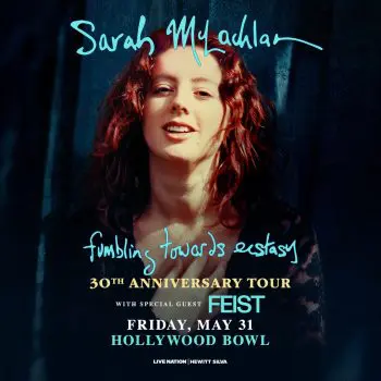 Sarah McLachlan at Hollywood Bowl poster