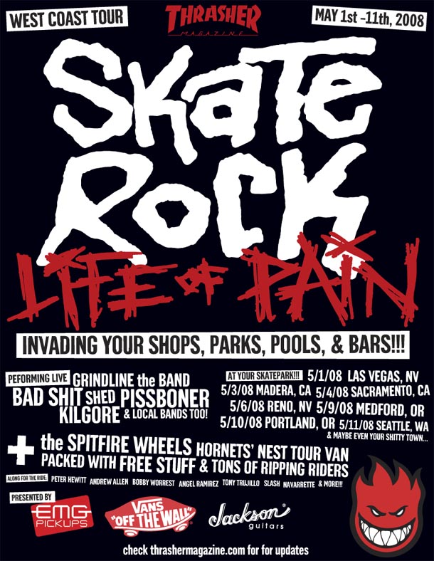 Thrasher Presents the Skate Rock Tour - Grimy Goods — discover new