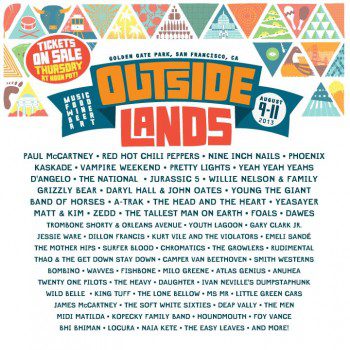 Outside Lands 2013 Line-Up