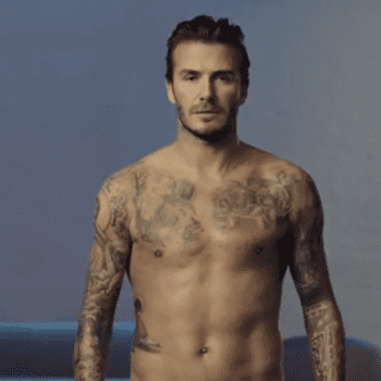 David Beckham h&m commercial photos super bowl