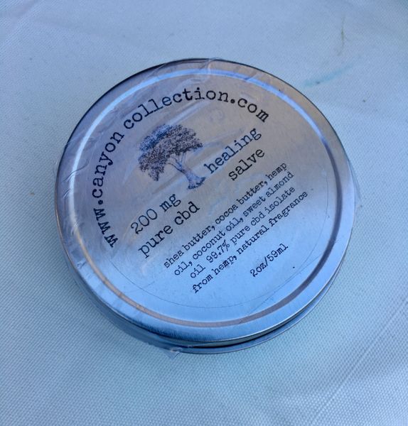 CBD All Natural Healing Salve by Canyon Collection for music festival packing