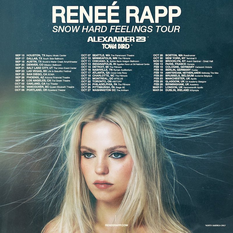 Reneé Rapp Announces Snow Hard Feelings Tour - Here's How To Get