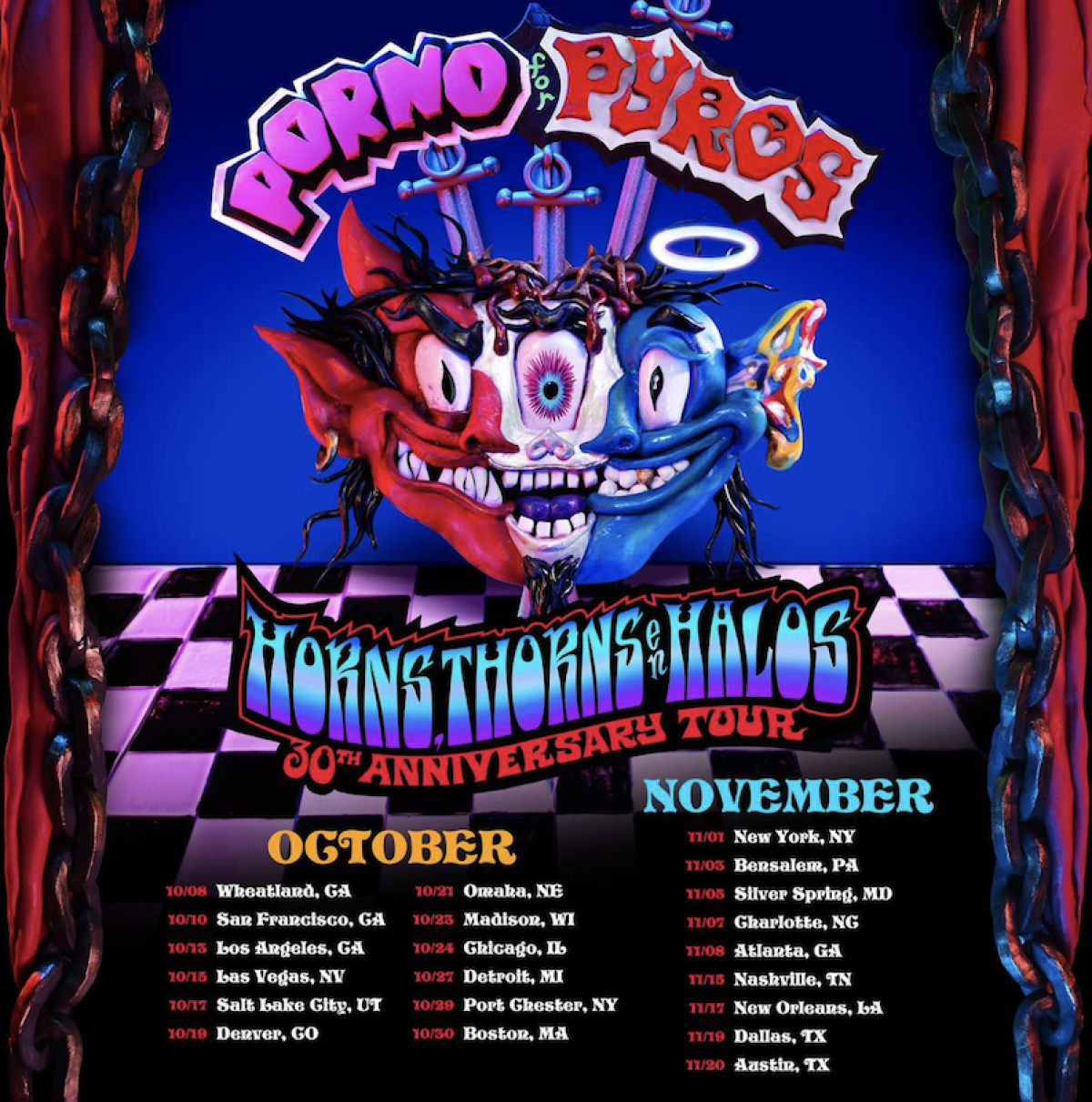 Porno For Pyros Announce Horns, Thorns En Halos Tour Dates - Heres How To  Get Presale Code Tickets - Grimy Goods - A Los Angeles music lifestyle blog  since 2008