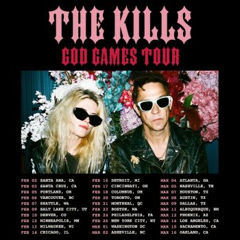 The Kills 2024 tour poster