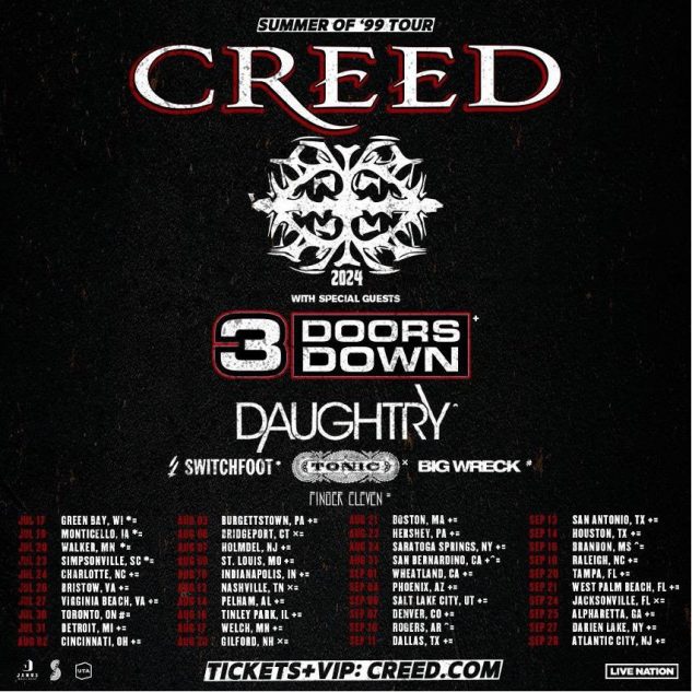 creed 2024 tour poster