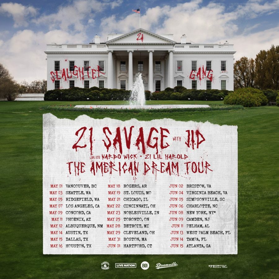 21 Savage tour poster