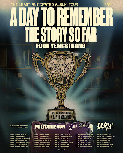 A Day To Remember tour poster