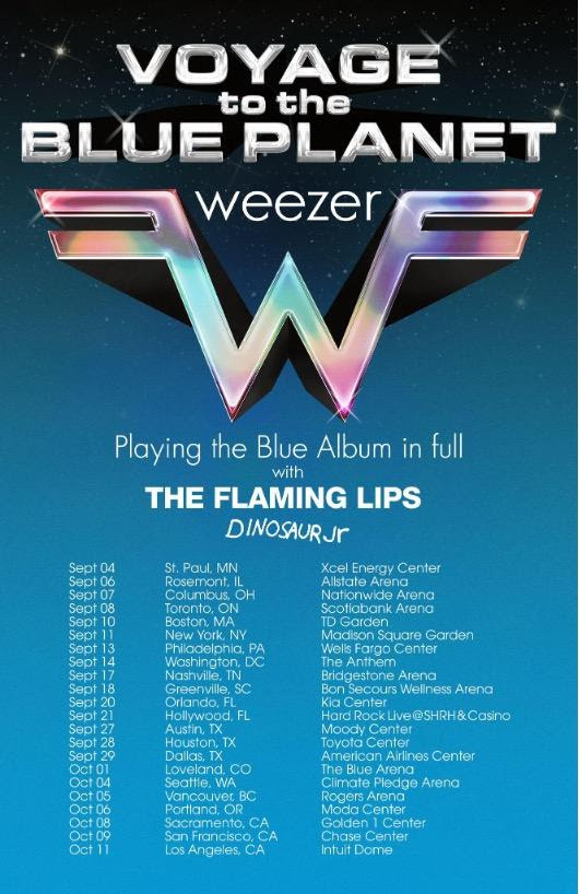Weezer tour poster