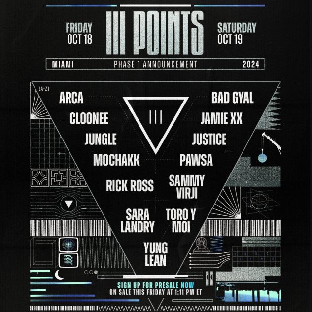 III Points Festival 2024 lineup phase one