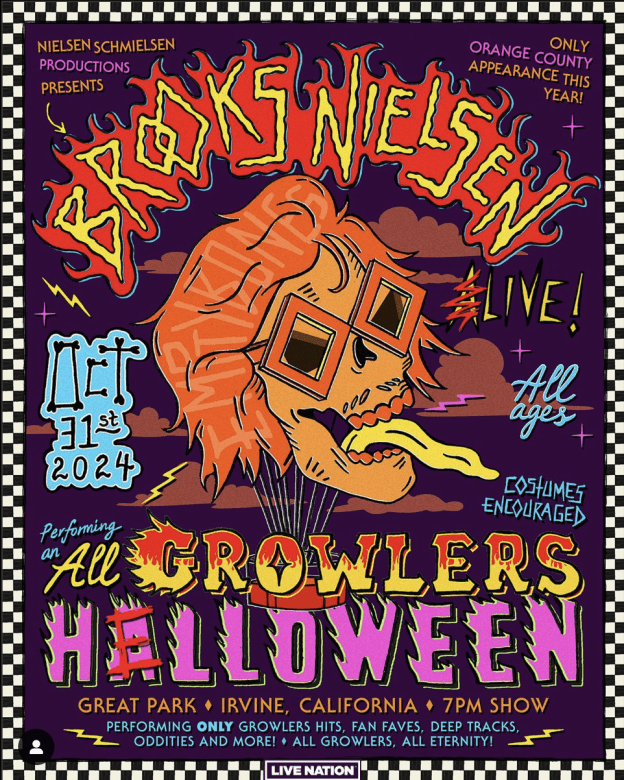 Brooks Nielsen announces All Growlers Helloween in Irvine snag the