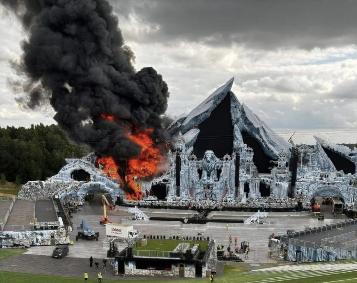 A Fire Destroys the Main Stage of Tomorrowland Festival Set to